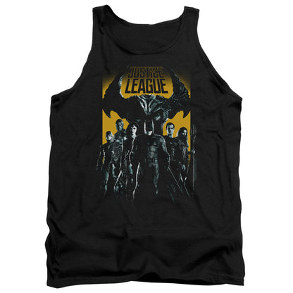 Justice League Movie Stand Up To Evil Mens Tank Top Shirt Black Officially Licensed