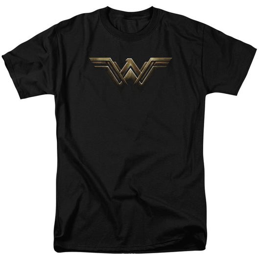 Justice League Movie Wonder Woman Logo Mens T Shirt Black Officially Licensed