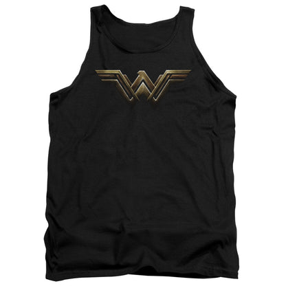 Justice League Movie Wonder Woman Logo Mens Tank Top Shirt Black Officially Licensed