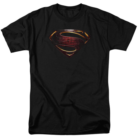 Justice League Movie Superman Logo Mens T Shirt Black Officially Licensed