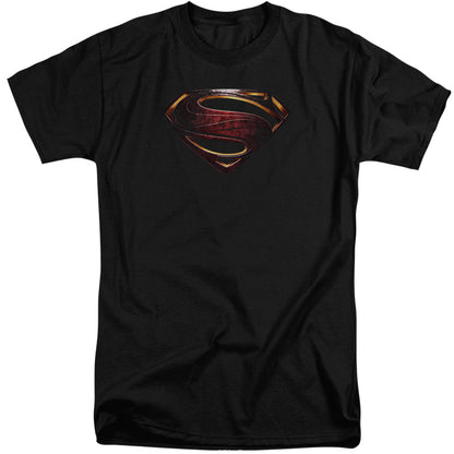 Justice League Movie Superman Logo Mens Tall T Shirt Black Officially Licensed