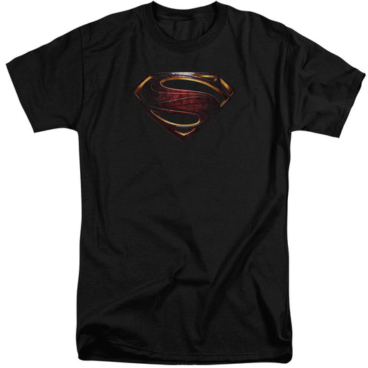 Justice League Movie Superman Logo Mens Tall T Shirt Black Officially Licensed
