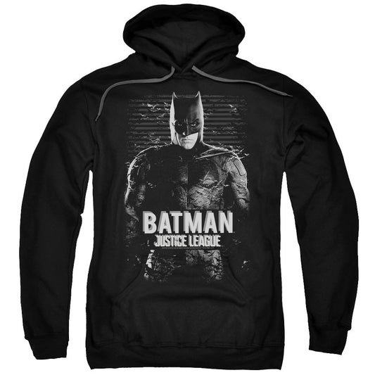 Justice League Movie Batman Mens Hoodie Black Officially Licensed