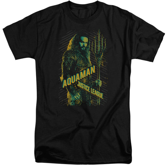 Justice League Movie Aquaman Mens Tall T Shirt Black Officially Licensed