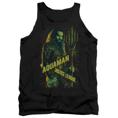 Justice League Movie Aquaman Mens Tank Top Shirt Black Officially Licensed