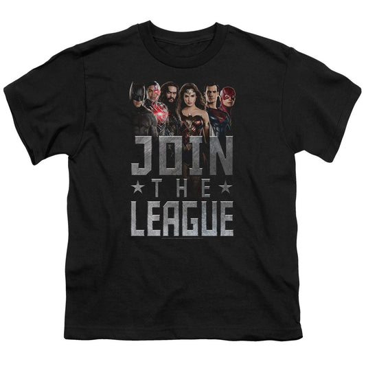 Justice League Movie Join the League Kids Youth T Shirt Black Officially Licensed