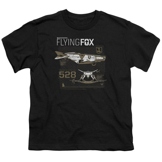 Justice League Movie Flying Fox Kids Youth T Shirt Black Officially Licensed