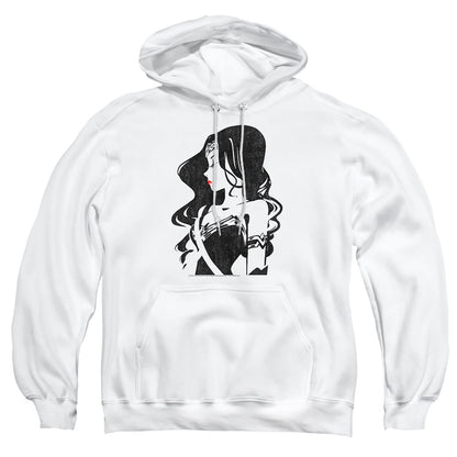Justice League Movie Profile Mens Hoodie White Officially Licensed