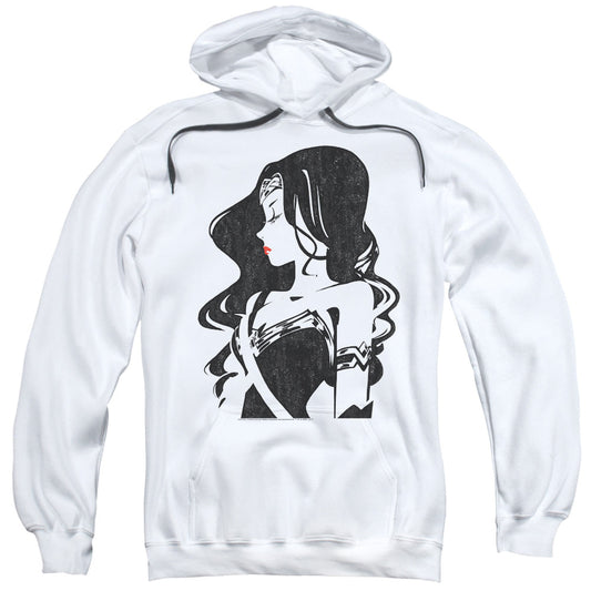 Justice League Movie Profile Mens Hoodie White Officially Licensed