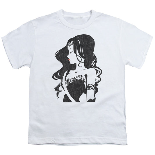 Justice League Movie Profile Kids Youth T Shirt White Officially Licensed