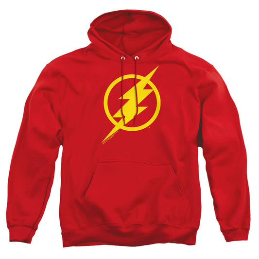 Justice League Movie Flash Solid Color Mens Hoodie Red Officially Licensed