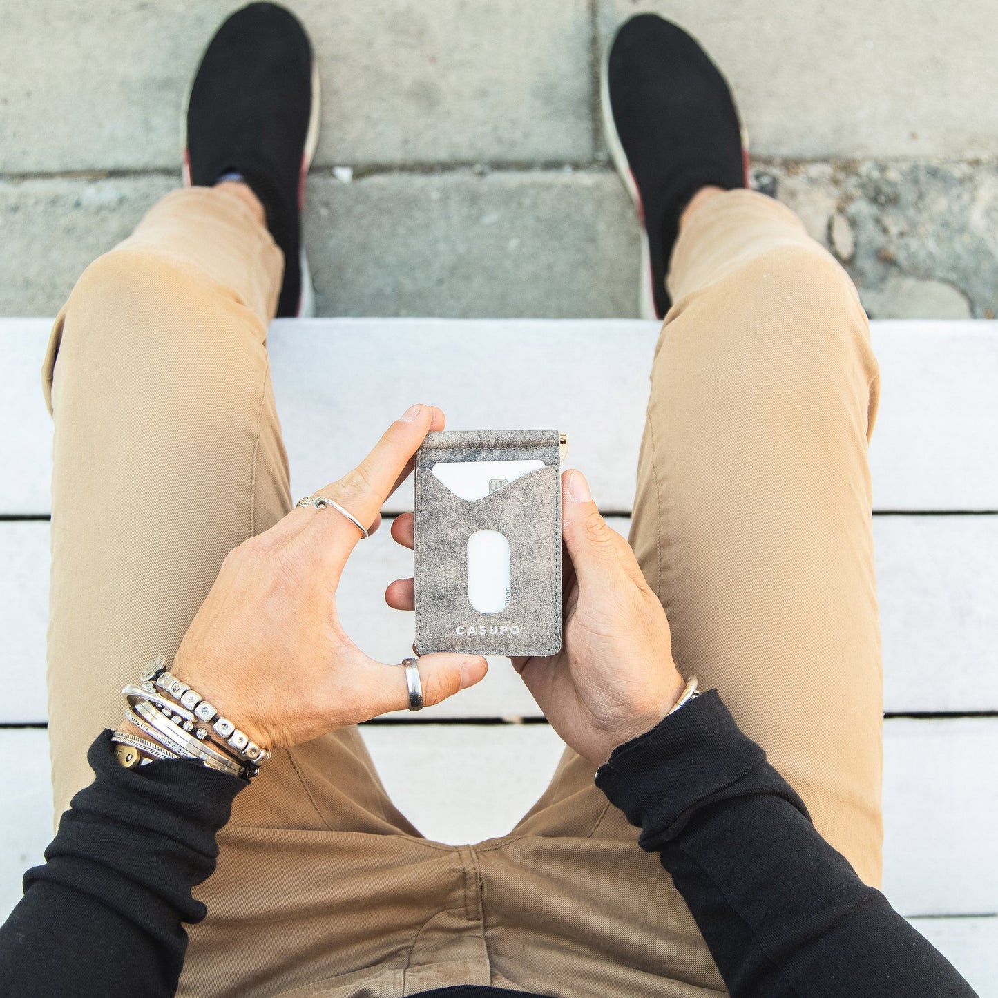 Money Clip Wallet - Stormy Grey
