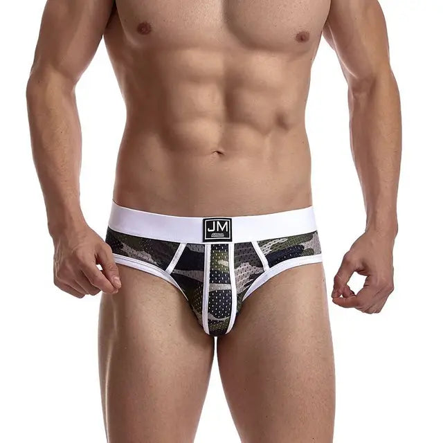 JOCKMAIL Men's Briefs Underwear White