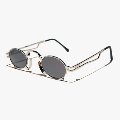 Ultimate Silver Steampunk Sunglass - Jules