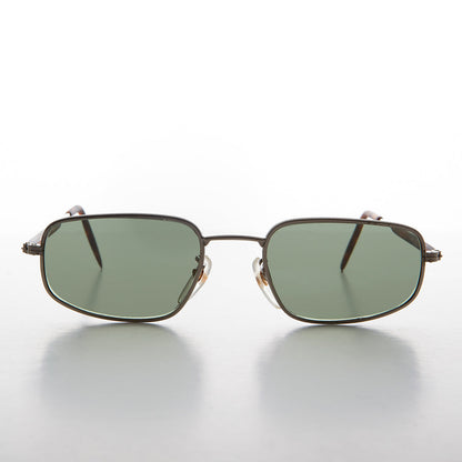 Rectangular Glass Lens Vintage Sunglass - Justin