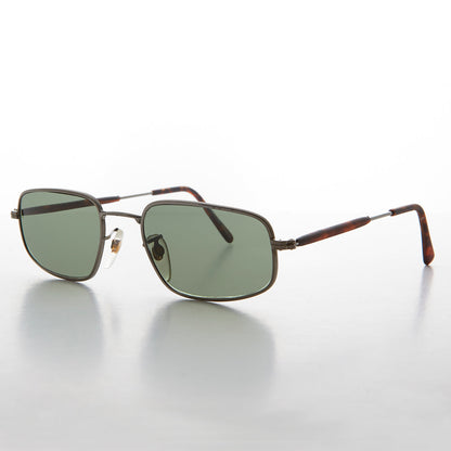 Rectangular Glass Lens Vintage Sunglass - Justin