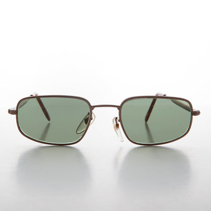 Rectangular Glass Lens Vintage Sunglass - Justin