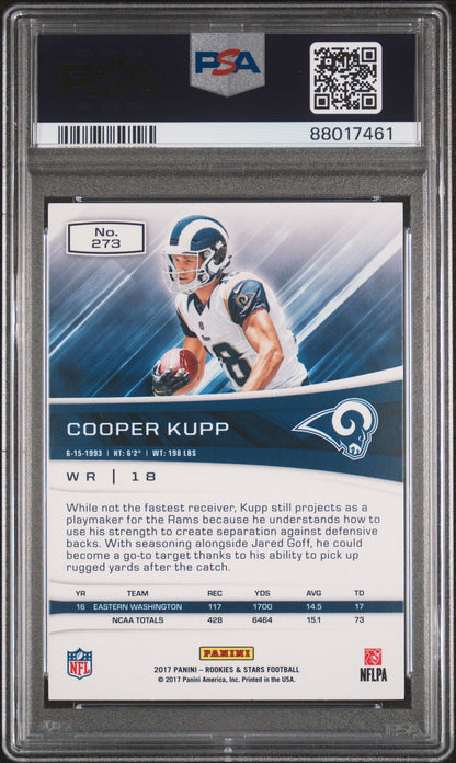 Graded 2017 Panini Rookies & Stars Cooper Kupp #273 Rookie RC Football Card PSA 10 Gem Mint