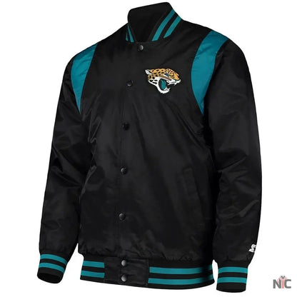Jacksonville Jaguars Teal and Satin Jacket
