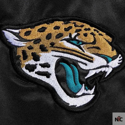 Jacksonville Jaguars Teal and Satin Jacket