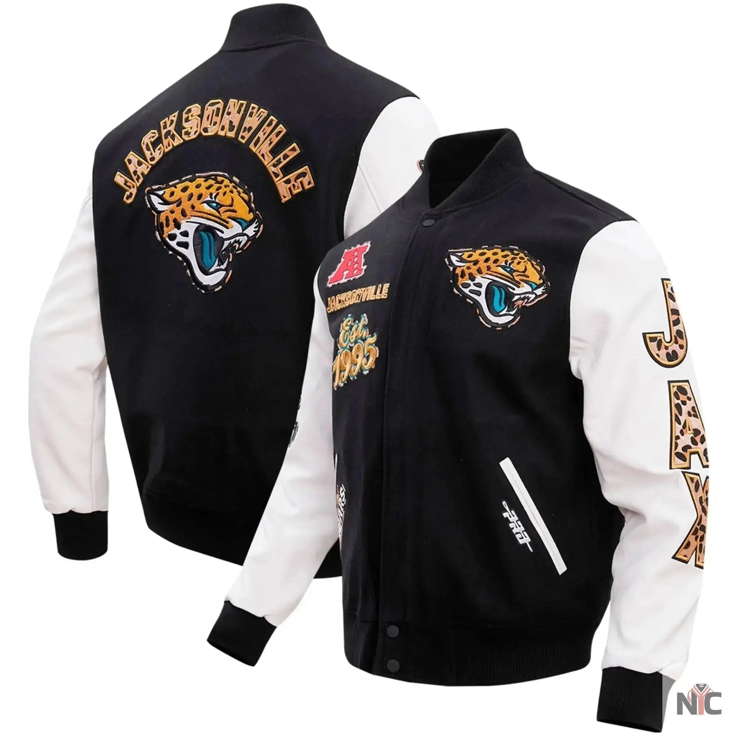 Jacksonville Jaguars Wool and Leather Varsity Jacket