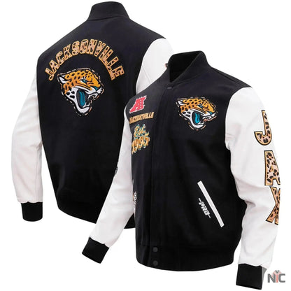 Jacksonville Jaguars Wool and Leather Varsity Jacket