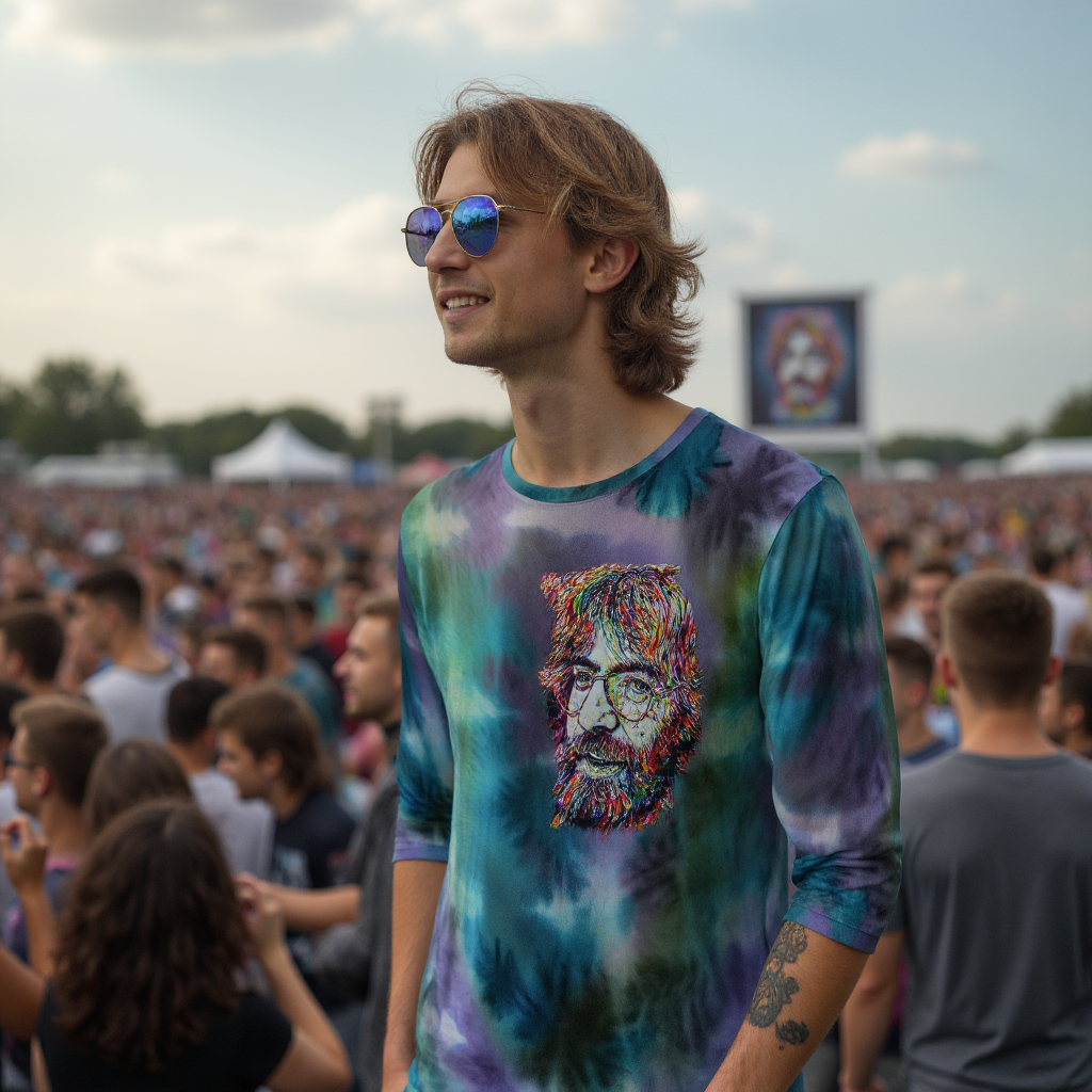 Jam Tee Jerry Garcia Tribute Long Sleeve Men's T-Shirt