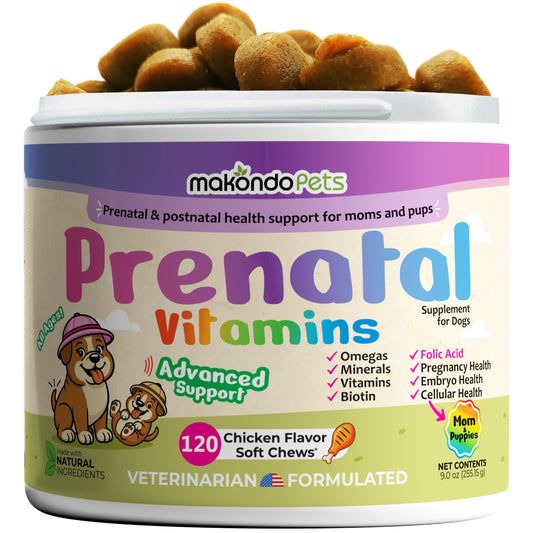 Dog Prenatal Vitamins - 120 Soft Chews