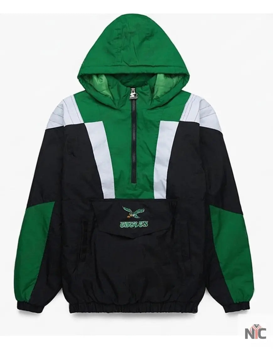 Jason Kelce New Heights Podcast Eagles Starter Jacket