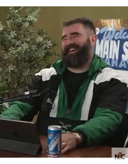 Jason Kelce New Heights Podcast Eagles Starter Jacket