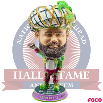 Jason Kelce Philadelphia Eagles Mummer Suit Mini Bighead Bobblehead