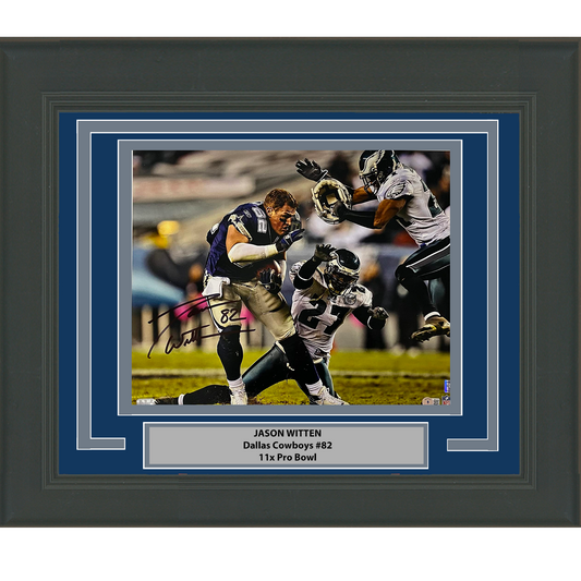 Framed Autographed/Signed Jason Witten Dallas Cowboys 16x20 Football Photo Beckett BAS COA