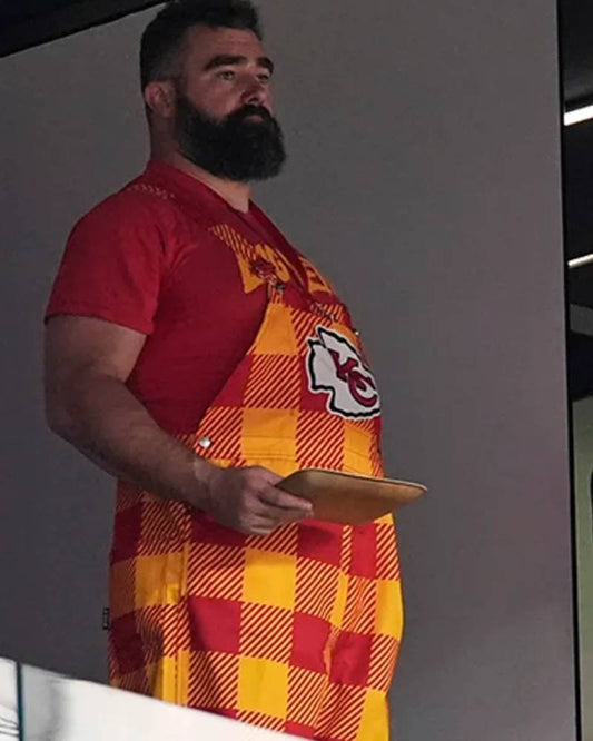 Jason Kelce Super Bowl LVIII Overalls