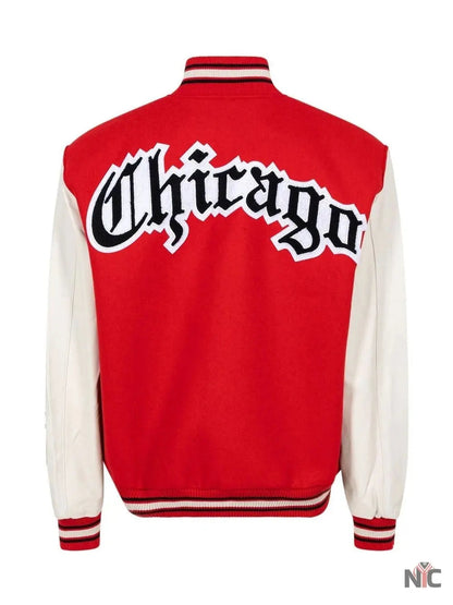 Jeff Hamilton Chicago Bulls Red And White Jacket