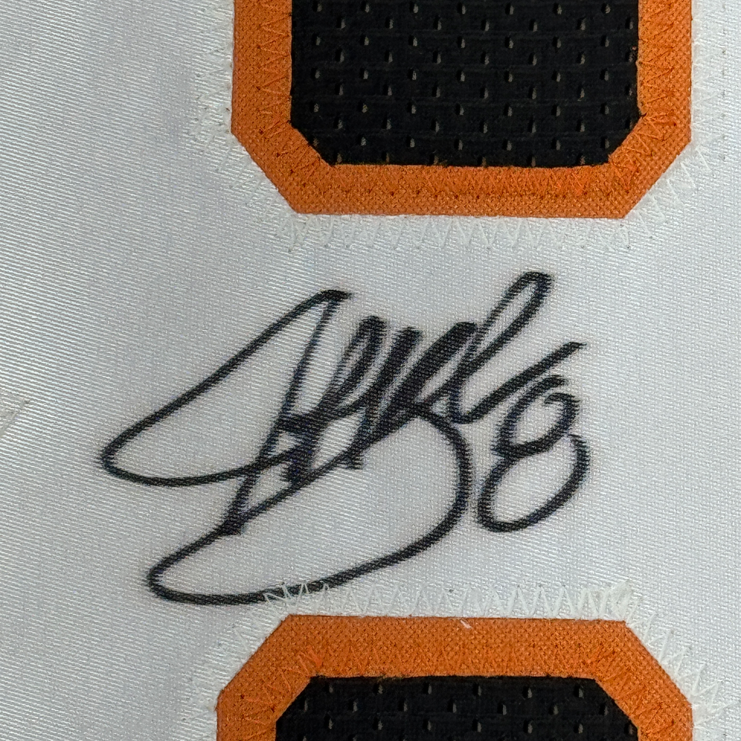 Framed Autographed/Signed Jeff Blake 35x39 Cincinnati Black Football Jersey JSA COA