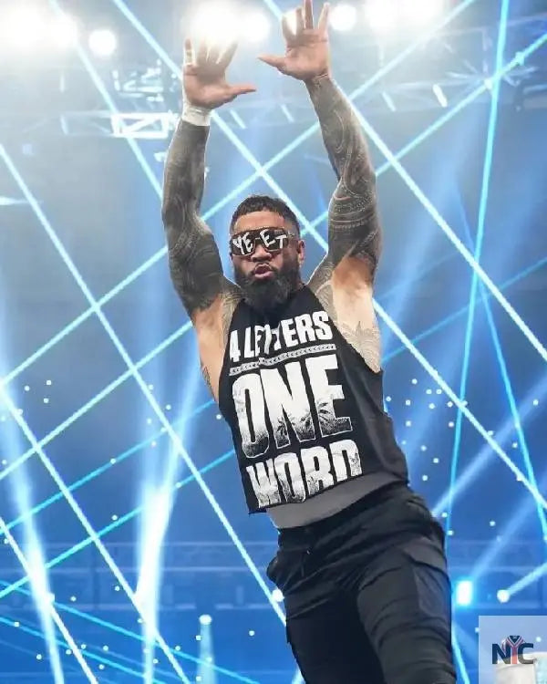 Jey Uso Monday Night RAW Black Tank Top