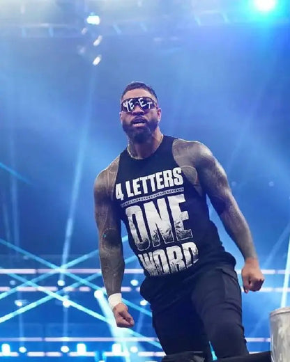 Jey Uso Monday Night RAW Black Tank Top