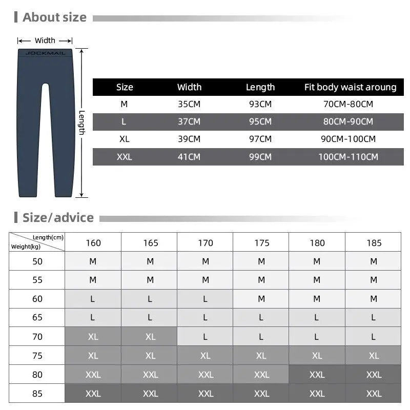 Jockmail B&W Stripes Long Johns