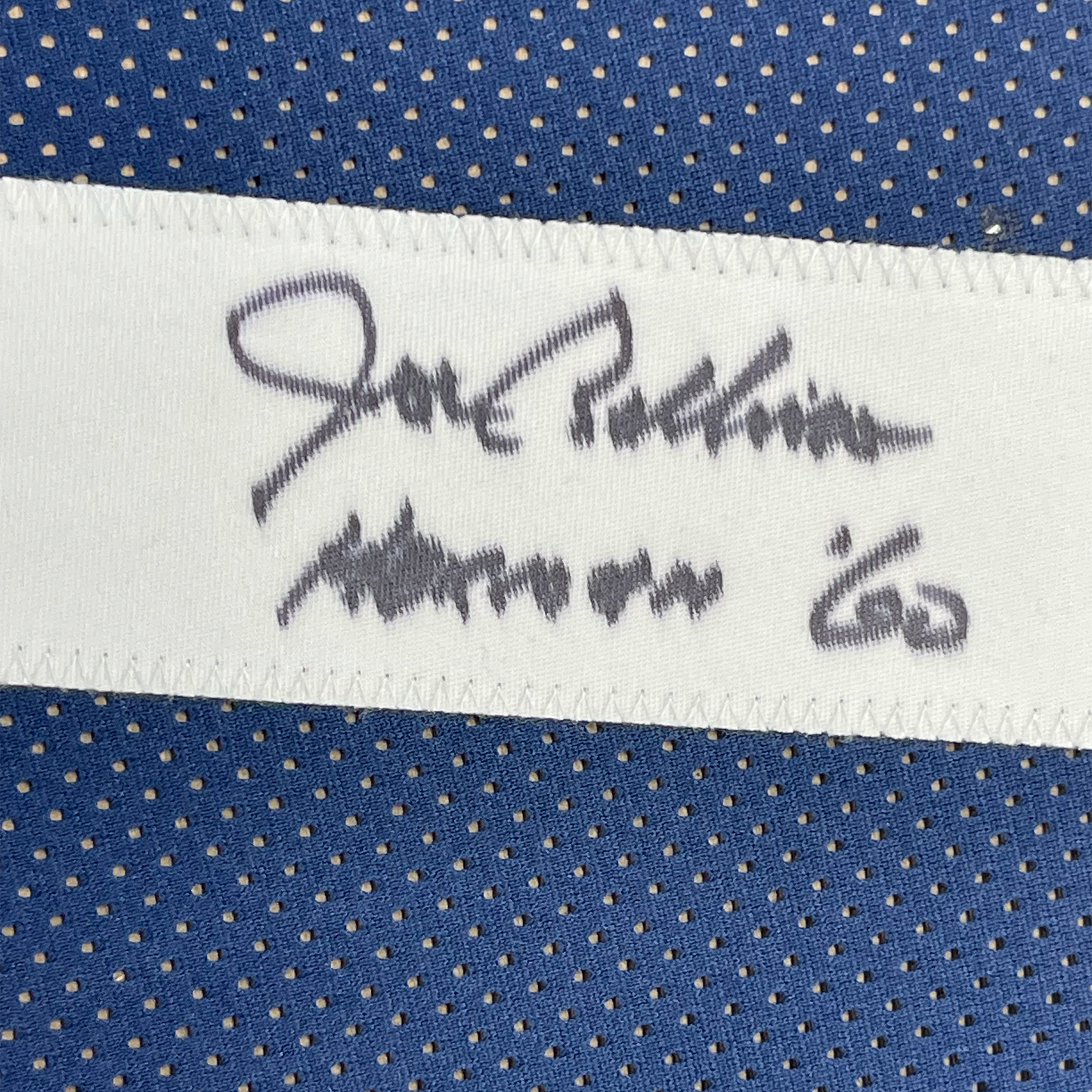 Framed Autographed/Signed Joe Bellino 35x39 Navy Blue College Football Jersey JSA COA