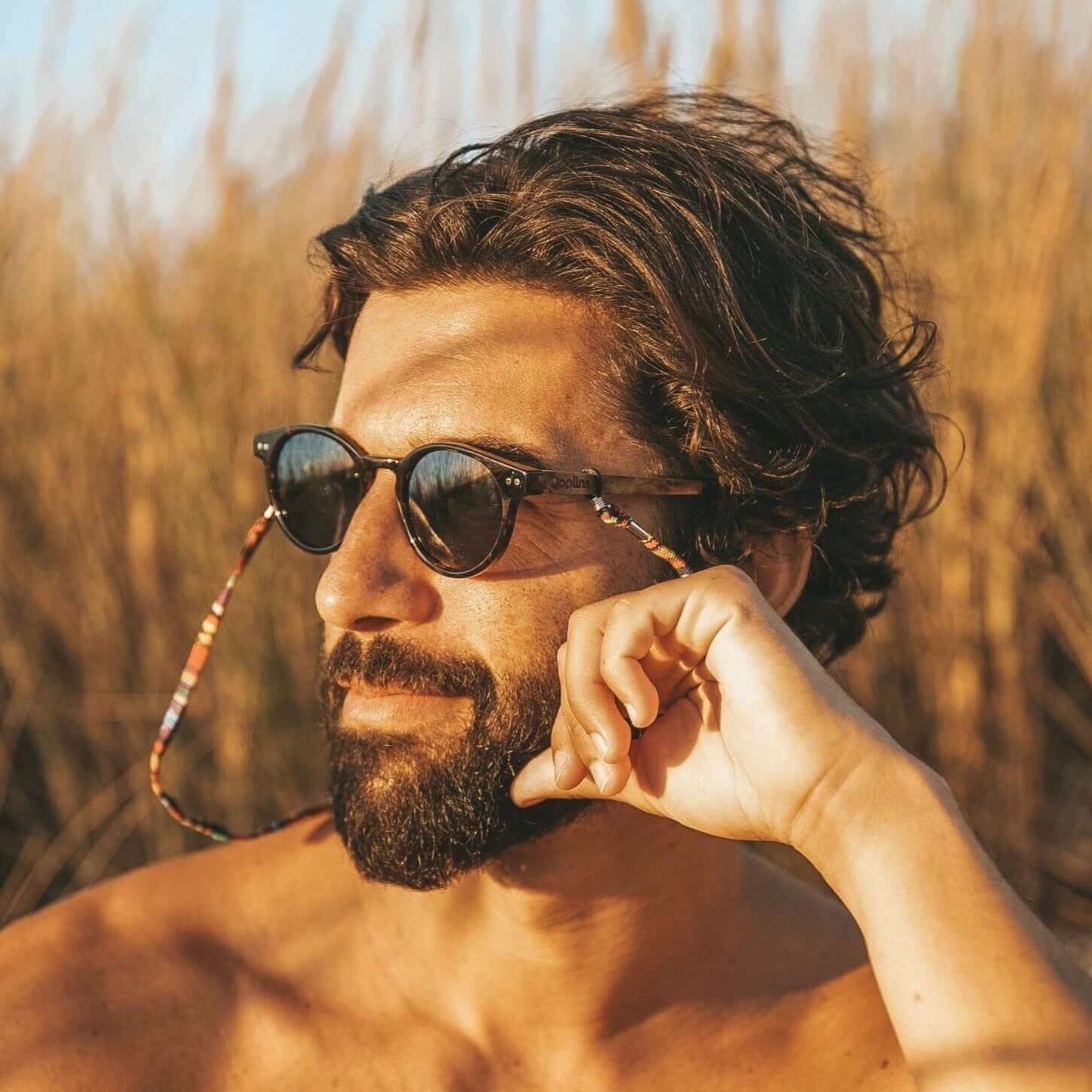 Ganges - Unisex Wood and Bio Acetate Sunglasses