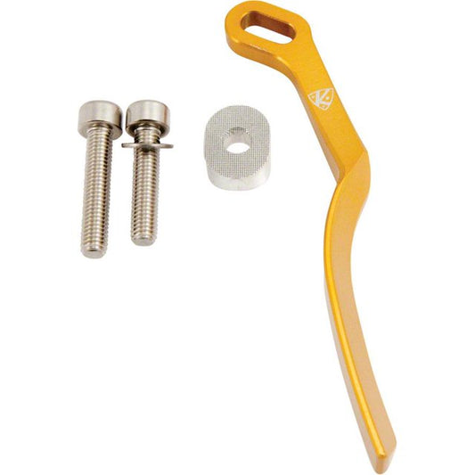 K-Edge Braze-On Adapter Kit, Clamp, Chain Guide, Ti Hardware, Gold, 31.8 mm