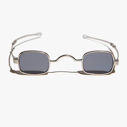 Tiny Rectangular Spectacle Sunglass with Sliding Temples - Kane