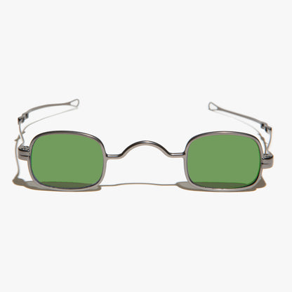 Tiny Rectangular Spectacle Sunglass with Sliding Temples - Kane