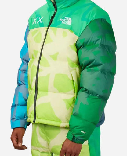 KAWS x The North Face Retro 1996 Nuptse Green Jacket