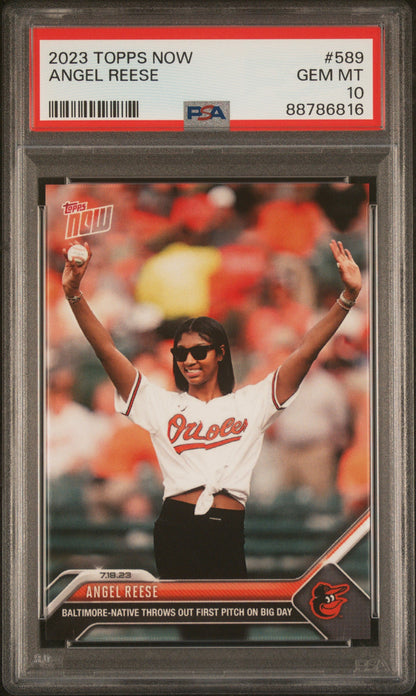 Graded 2023 Topps Now Angel Reese #589 Rookie RC Basketball Card PSA 10 Gem Mint