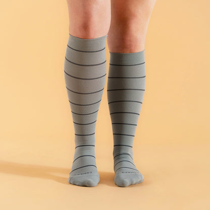 Knee-High Compression Socks - 3 Pack Stripes