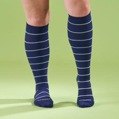 Knee-High Compression Socks - Stripes (20-30 mmHg)
