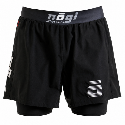 Kids Ghost Premium Lined Grappling Shorts – Obsidian Black