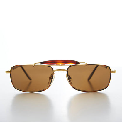 Gold 90s Vintage Pilot Sunglass - Kit