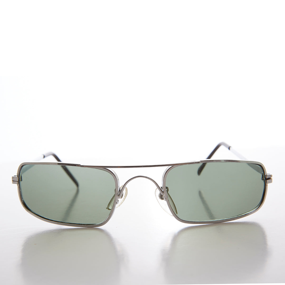 Skinny Sporty Curved Vintage Aviator Sunglass - Kobe